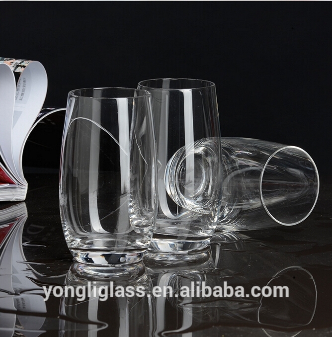 Lead free high quality clear drinking glass whisky cups, custom water glass cup