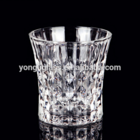 8 oz Diamond Whiskey glass hot selling, lead-free engraved crystal whisky glass for beer drinking