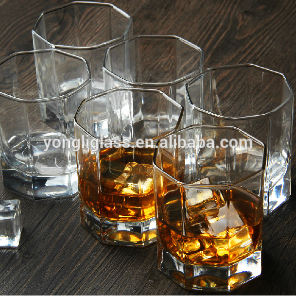 Wholesale kitchen items eight-square whiskey glass