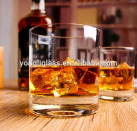 Novelty designed short whiskey glass/hot whisky glass/heavy base whiskey glass