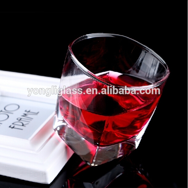 Unique design square whisky glass ,jameson whisky glass , square drinking glass glass tumbler