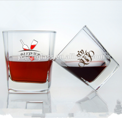 Whisky glass, square base whiskey glass, wholesale jameson whisky glass