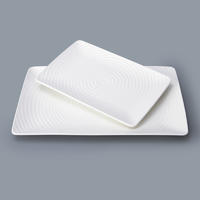 hotel rectangle dinner plate cutlery and crockery for restaurants