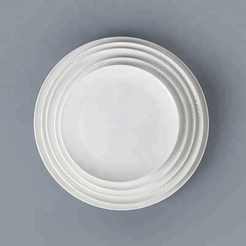 dubai restaurant white dessert ceramic cooking plate dinner