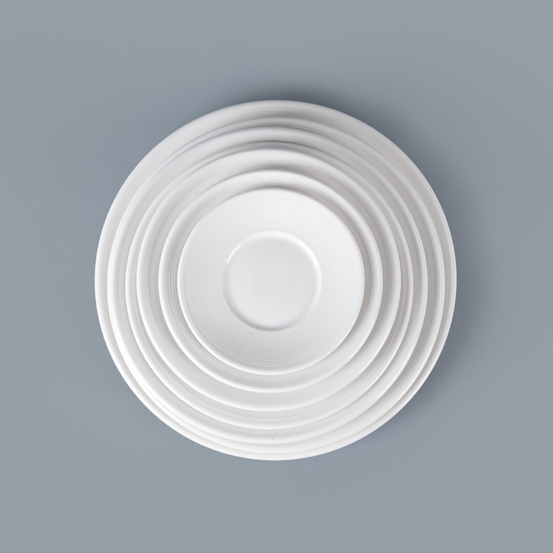 Haoxin Ceramics Chaozhou Wholesale Cheap Catering White Dinner Plates Customize for Weddings Restaurant