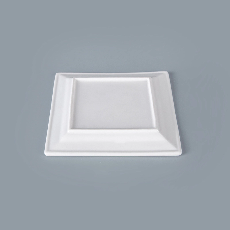 high class dinner kitchen ware hotel square plate