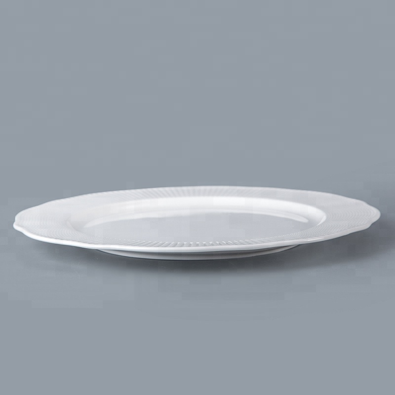 plain white royal fine bone china dinner ware plate set