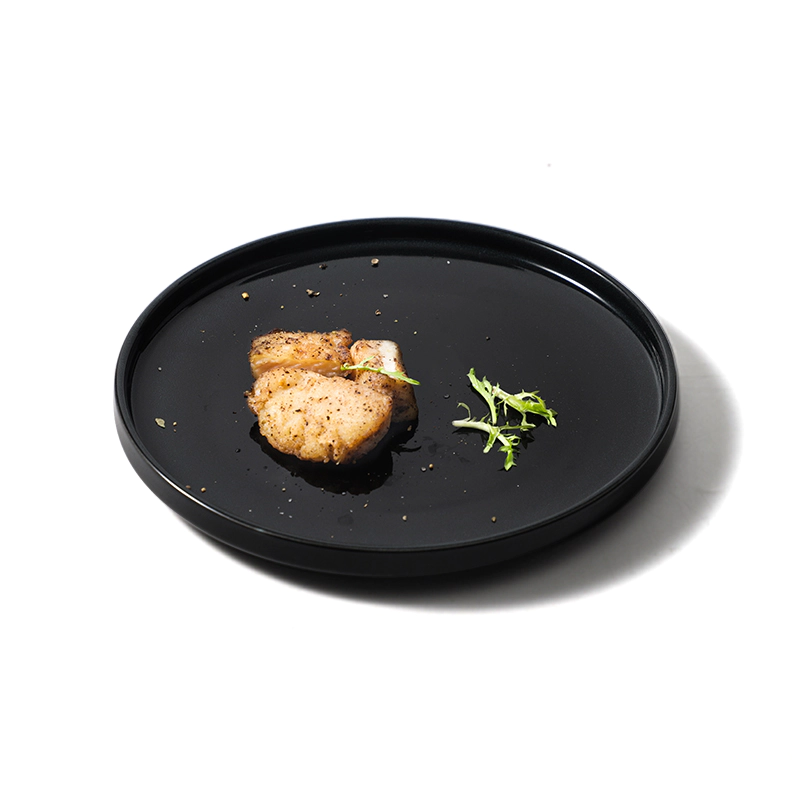 Deep Blue Ceramic Dinner Plate Porcelain Tableware plate for Restaurant, Hotel plate For Salad Dessert
