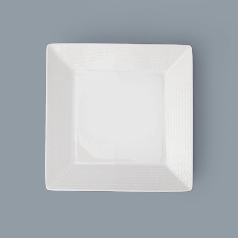 square plate ceramictableware for hotel