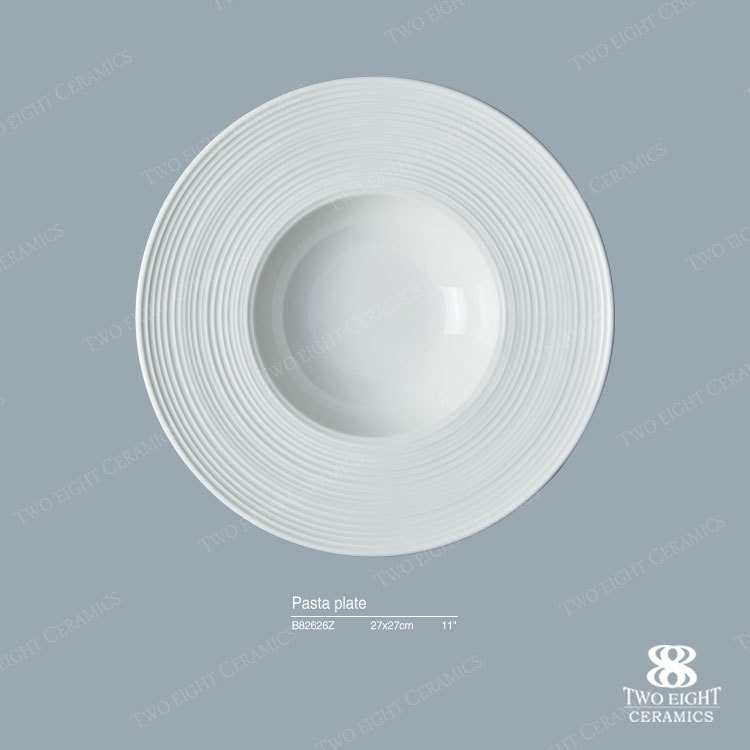 Wholesale western crockery dinnerware white restaurant hotel ceramic plate good 11