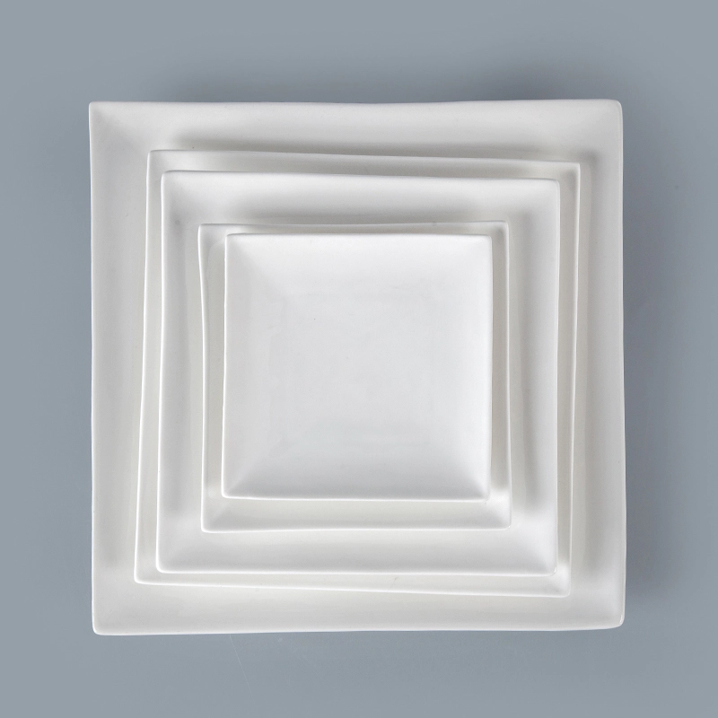 durable porcelain tray Fashionably modern Rectangle Tray Square Tray for restaurant