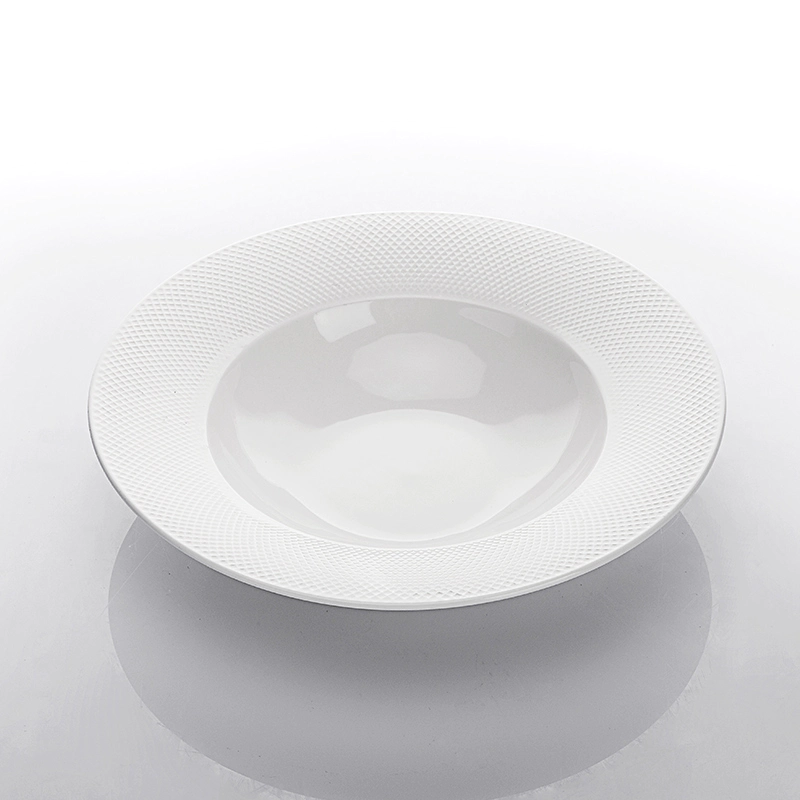 Dishwasher Safe Hotel Wedding Dishes Royal Ceramic Plates For Dinner Restaurant, Eco Friendly Banquet Horeca Pasta Plate@