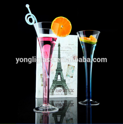 Crystal cocktail glass stem martini glass long drinking glass
