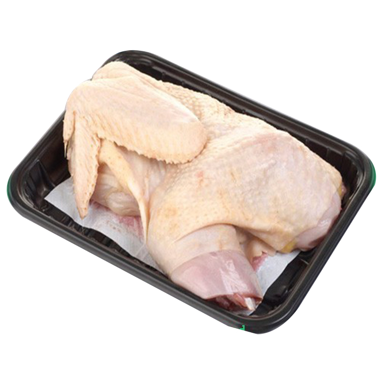 cooked absorbent pad under chicken