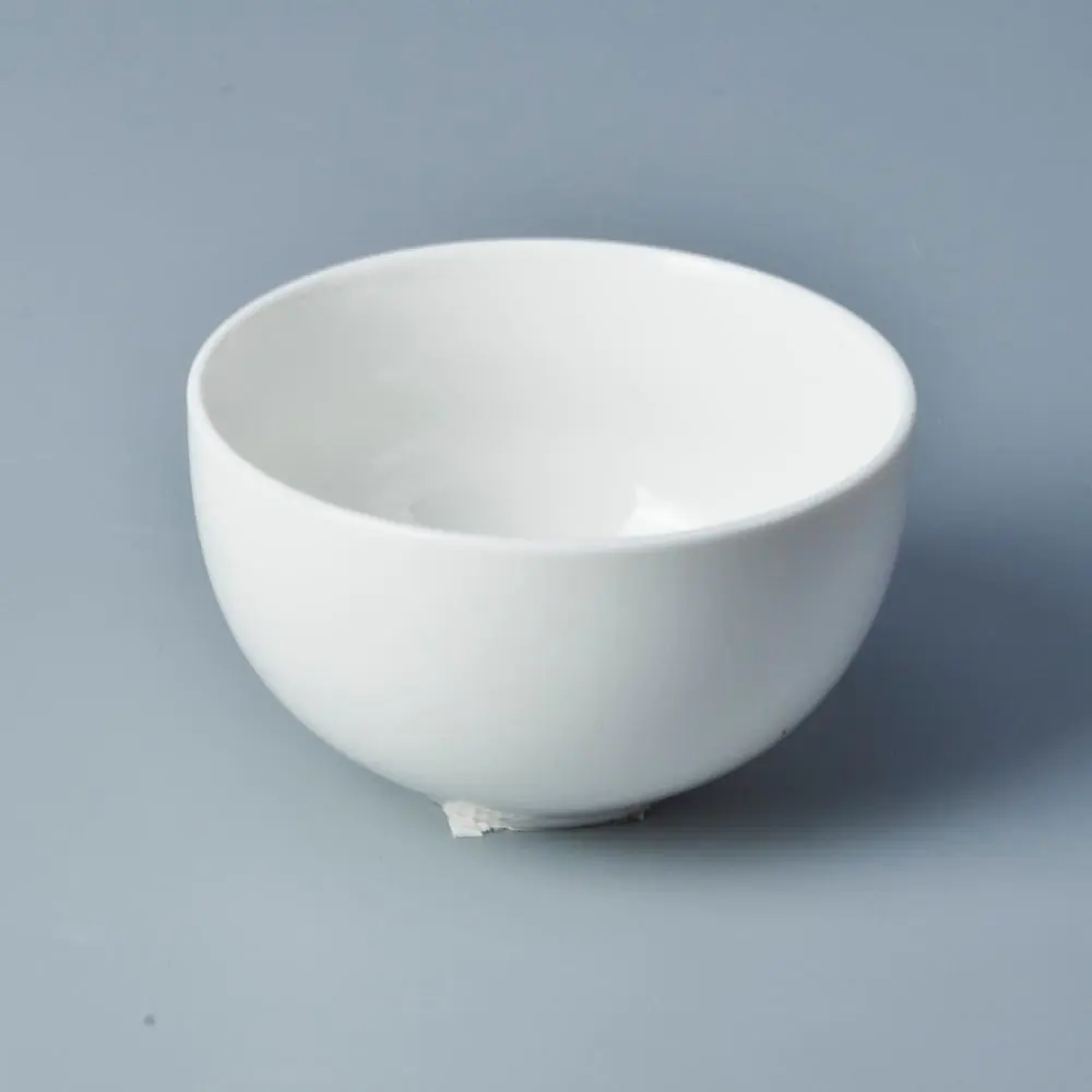 Fine china dinnerware microwavable bowls white porcelain salad bowl