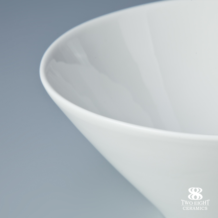 Most popular oval white porcelain rice wholesale ceramic ramen bowl