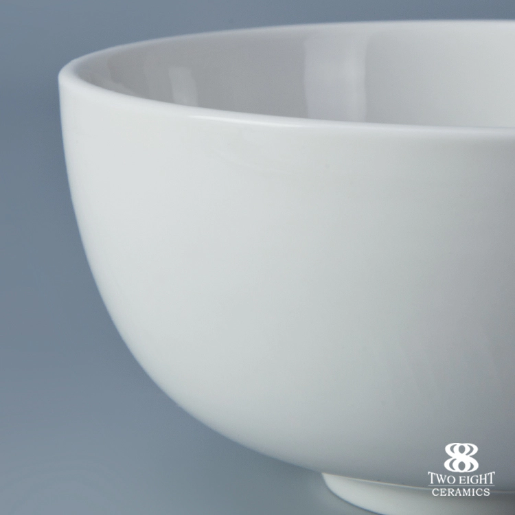 Restaurant Chinese High Temperature Porcelain Ceramic Bowl Soup Food Bowl