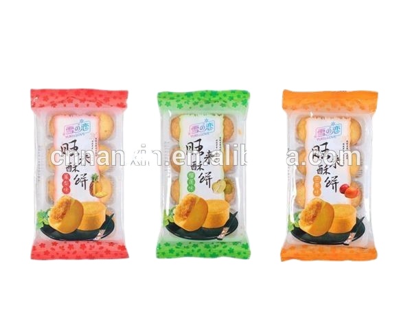 transparent mid-seal snack food packaging bag