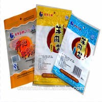 custom logo transparent dried food snack packaging bag heal seal food packaging bag