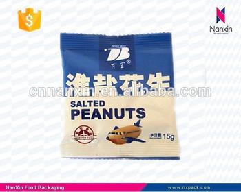 airline food peanuts packaging back seal bag