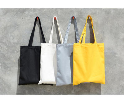 Newest Women Solid Canvas Casual Tote Shoulder Bags for Girls CustomEco friendly Shopping Bag