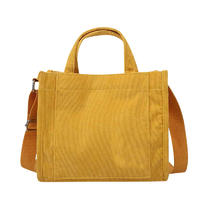 2020 New high quality Women's Cross body Bag Simple Canvas Bag Corduroy Handbag Fashion Casual Shoulder Messenger Bag Torebki