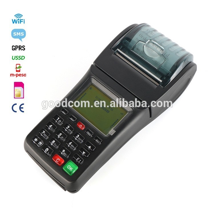 Goodcom Handheld POS Billing Payment Machine WIFI GPRS Water, Electricity,Airtime, Bus Ticket Printer