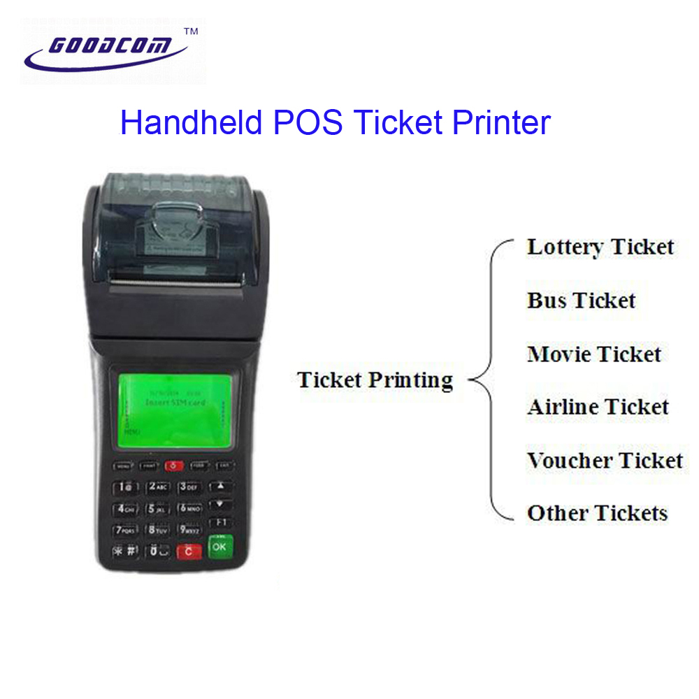 Portable smart GPRS WIFI POS Ticket Printer For Taxi, Bus, Lottery,etc..