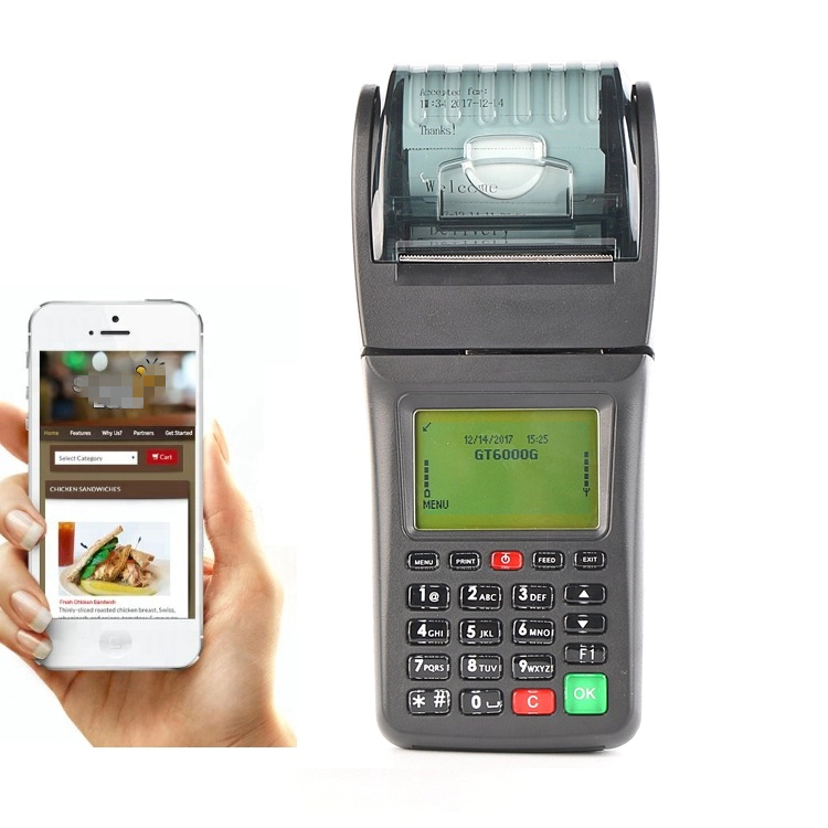 GOODCOM Thermal Receipt Printer Portable 3G WCDMA POS for Restaurant Online Food Takeaway