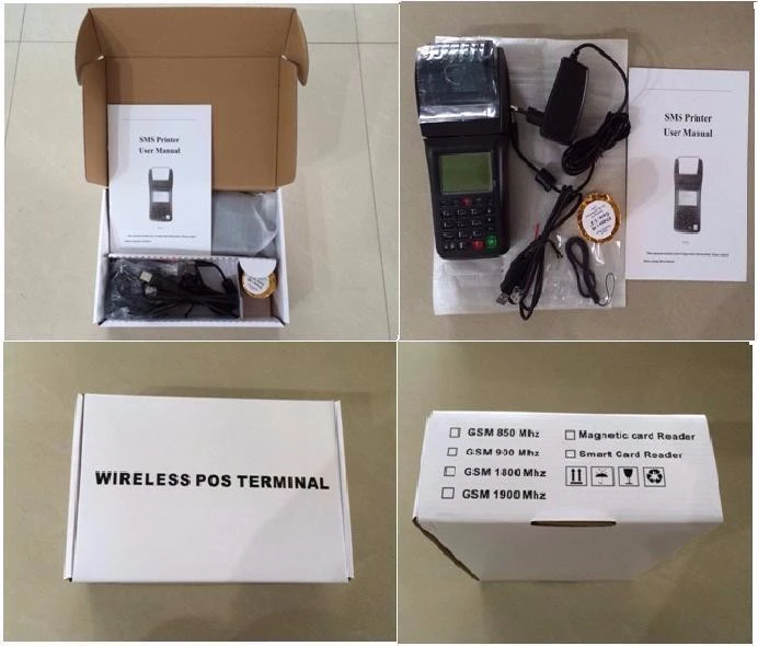 Factory SIM Card WIFI Bet pos Hand held smart terminal with printer