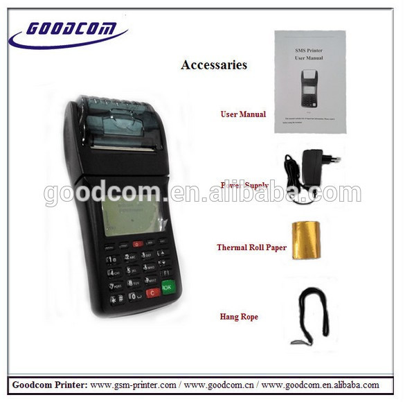 Handheld WIFI POS GPRS Mobile POS Terminal With Printer for Online orders or Mail orders
