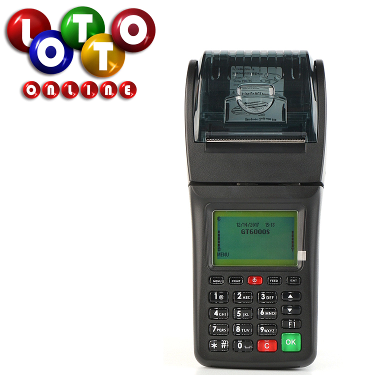 Mobile lottery ticket 3G WIFI smart pos machine sports betting terminal with software