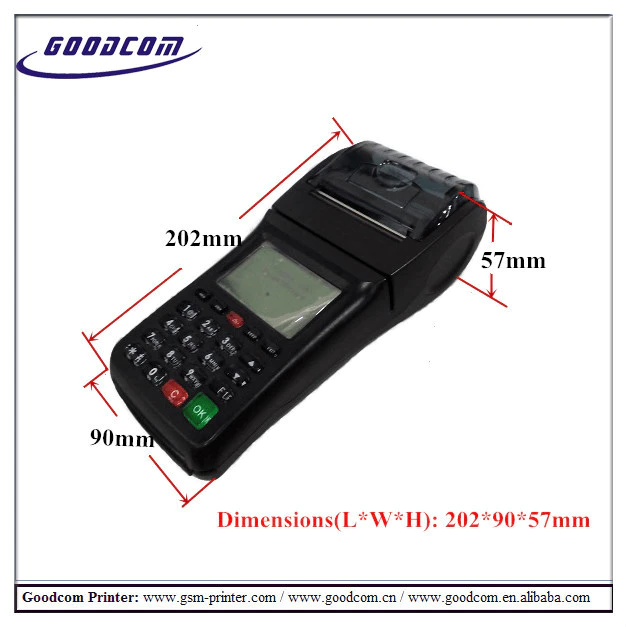 Goodcom WIFI GPRS SMS Pos Terminal Pos Machine with Thermal Printer