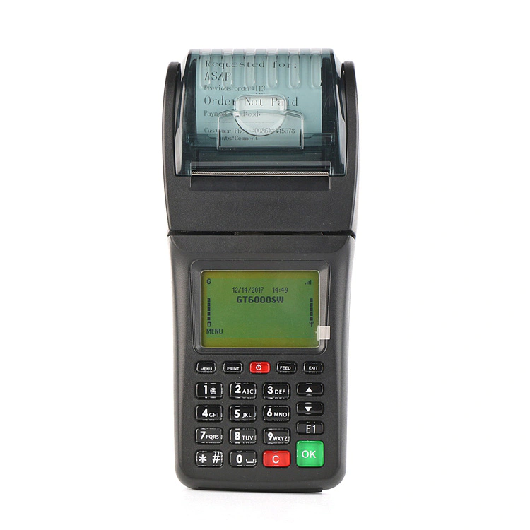 Portable Handheld Mobile Top Up Pos System with Thermal Vouchre Printer