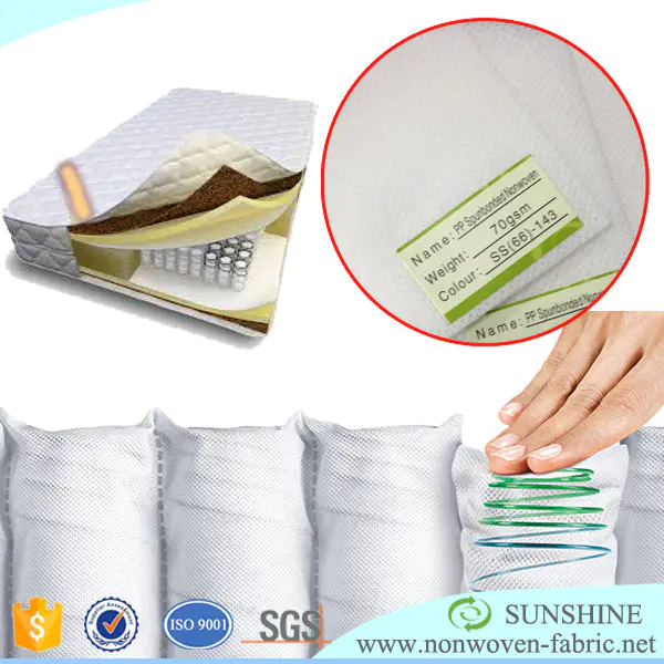 perforated 100%pp/polypropylene non-woven fabric Spring pocket Furniture Mattress Sofa Bedding Upholstery