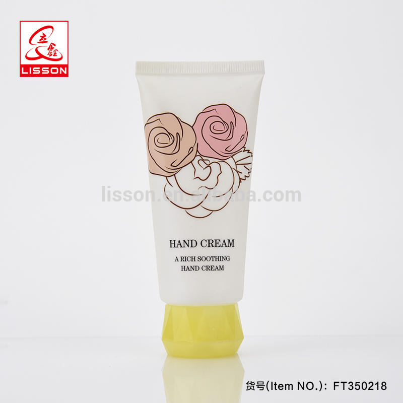 Eco Friendly Colored Hand Cream Container Cosmetic Plastic Tube Packaging With Flip Top Cap