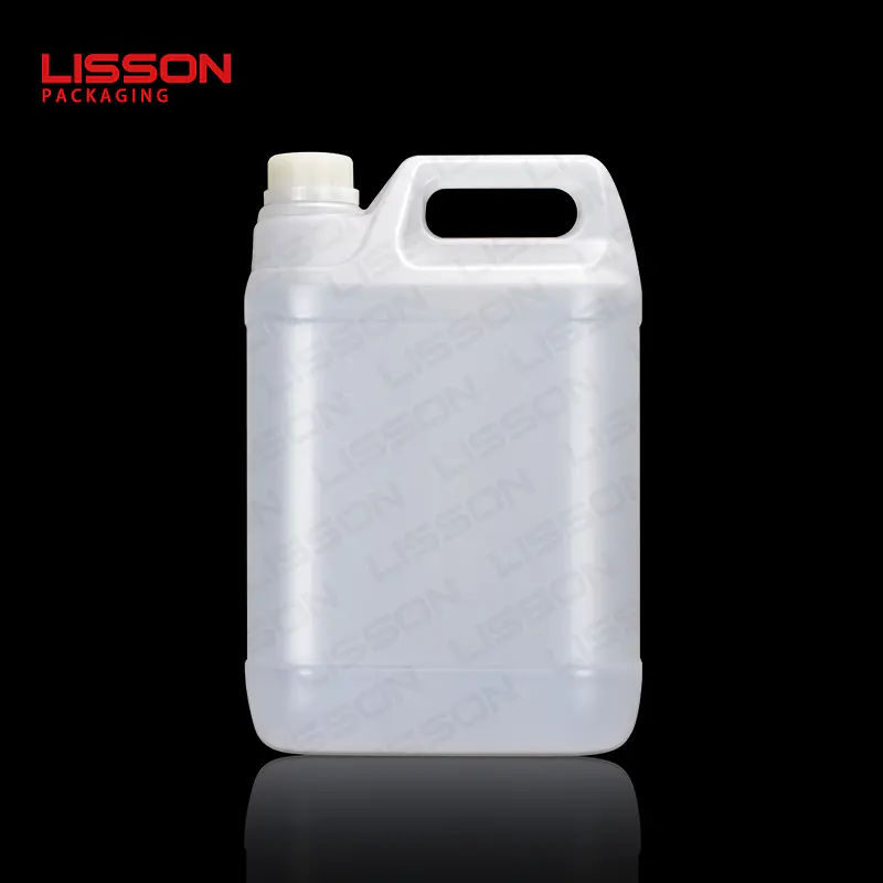 3-7 days delivery time 2L 3.8L 5L OEM clear plastic HDPE square gallon bottle packaging