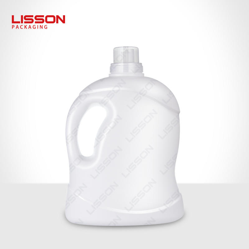3-7 days delivery time 2L-4L OEM clear plastic HDPE square Laundry detergent bottle packaging