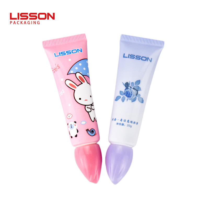 20ml Empty Kitty Cosmetic Plastic Eye Cream Tube Packaging With Long Nozzle Screw Cap