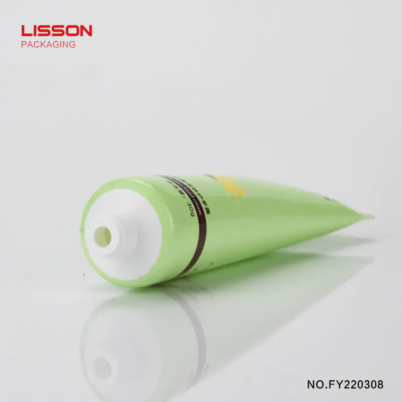 D25 OEM cosmetic plastic tube with custom flip top cap for hand cream