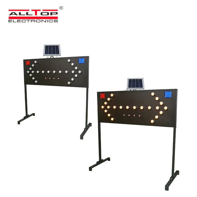 ALLTOP Safety Solar Flashing Signal Light Warning Strobe Lights LED Traffic Light