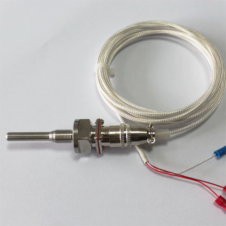 -50-450C temperature range RTD PT100 probe WZP-270 2.5m cable with aviation plug
