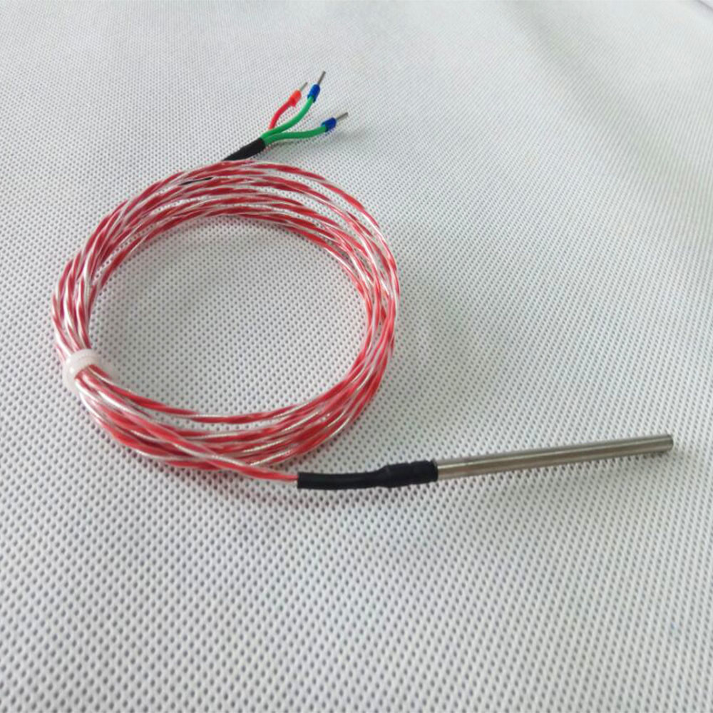 WZP-035 PT100/PT1000 element 6*80mm probe 1m PTFE cablept100 temperature sensor with needle type plug