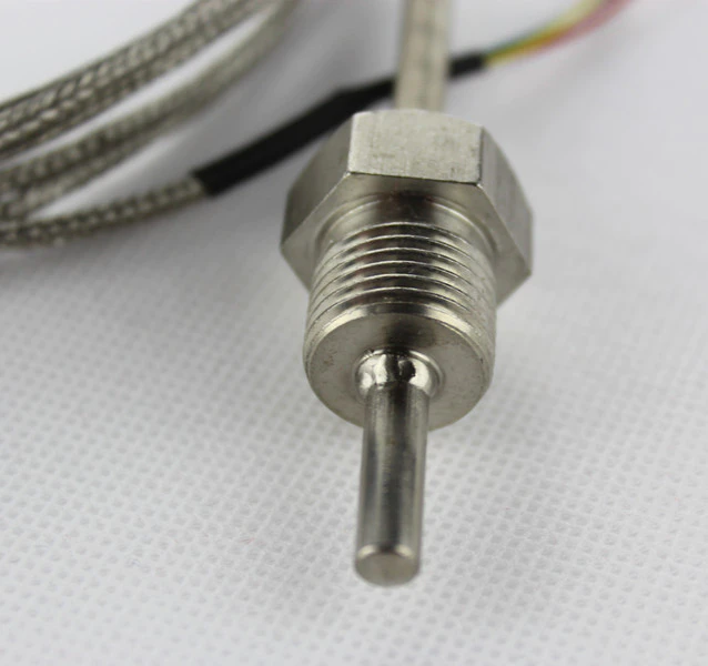 Industrial temperature sensor customized probe K type sheathed thermocouple with extension wire