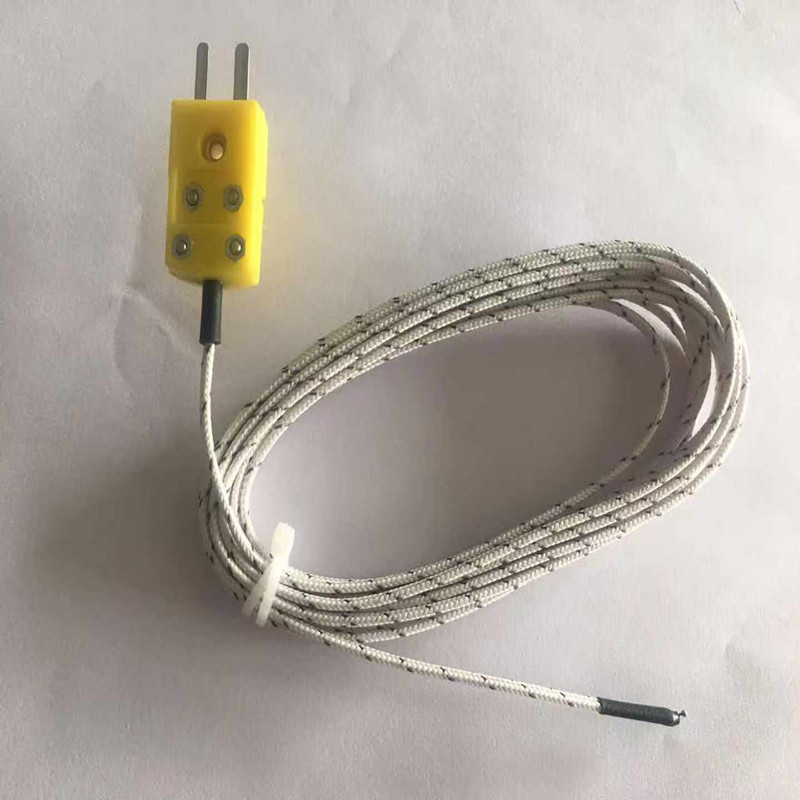 mineral insulated cable simple point probe k type thermocouple with plug