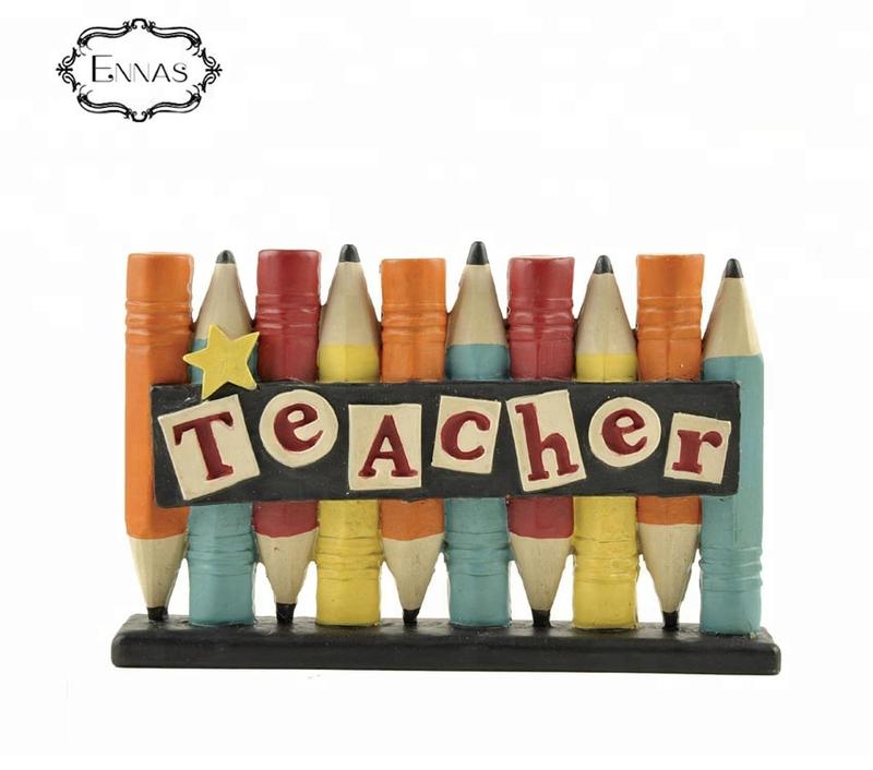 Gift to the Teacher Polyresin Pencil crafts Student Children's gift library art decoration