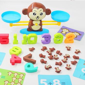 hot sale counting Math toy set games science educational toy monkey math monkey balance game
