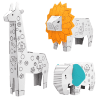 Amazon hot sale new design Handmade DIY Children Creative House Toy for kids Christmas gift