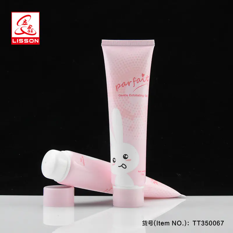 OEM 50ml empty skincare antiperspirant lotion tube packaging with rotary switch