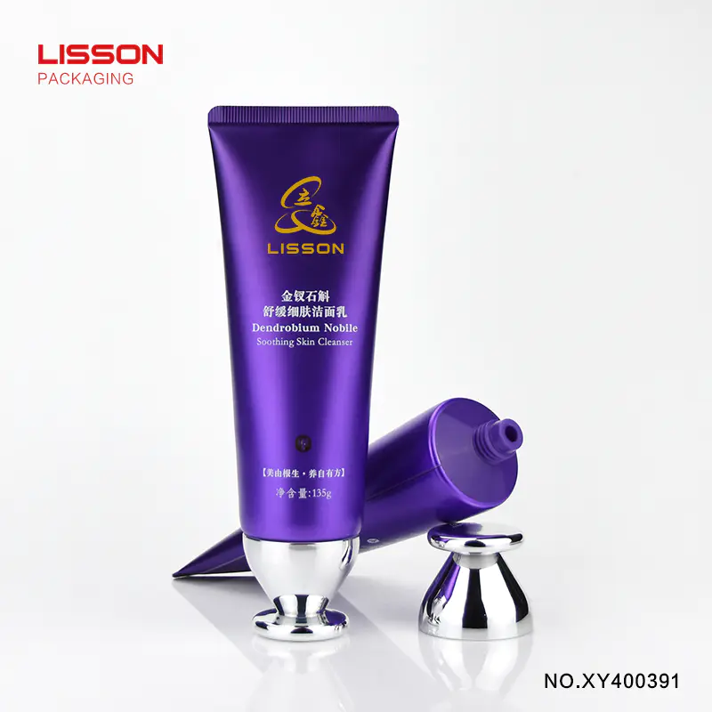 135ml empty skincare plastic cosmetic wash face tube packaging